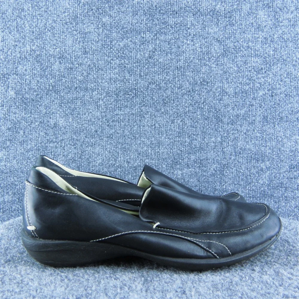 Liz Sport Remix‎ Women Loafer Shoes Black Leather Slip On Size 9.5 Medium